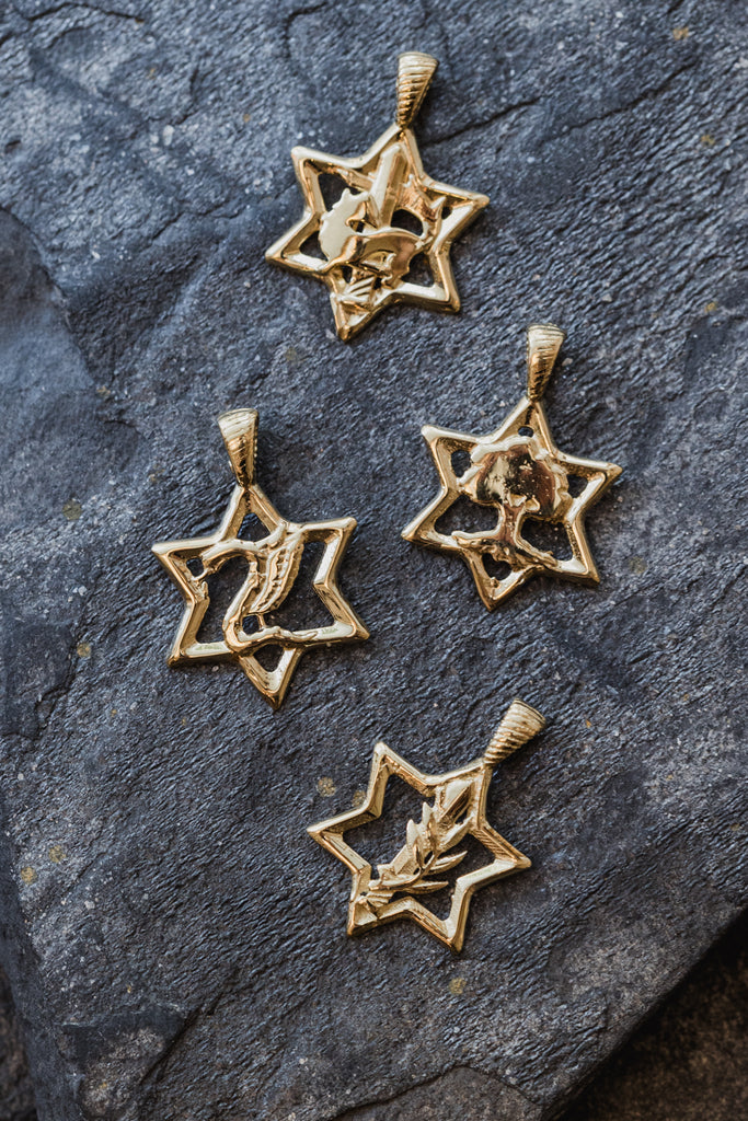 IDF gold pendants