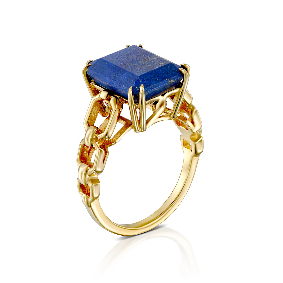 deep blue break gold ring – Ya'arit
